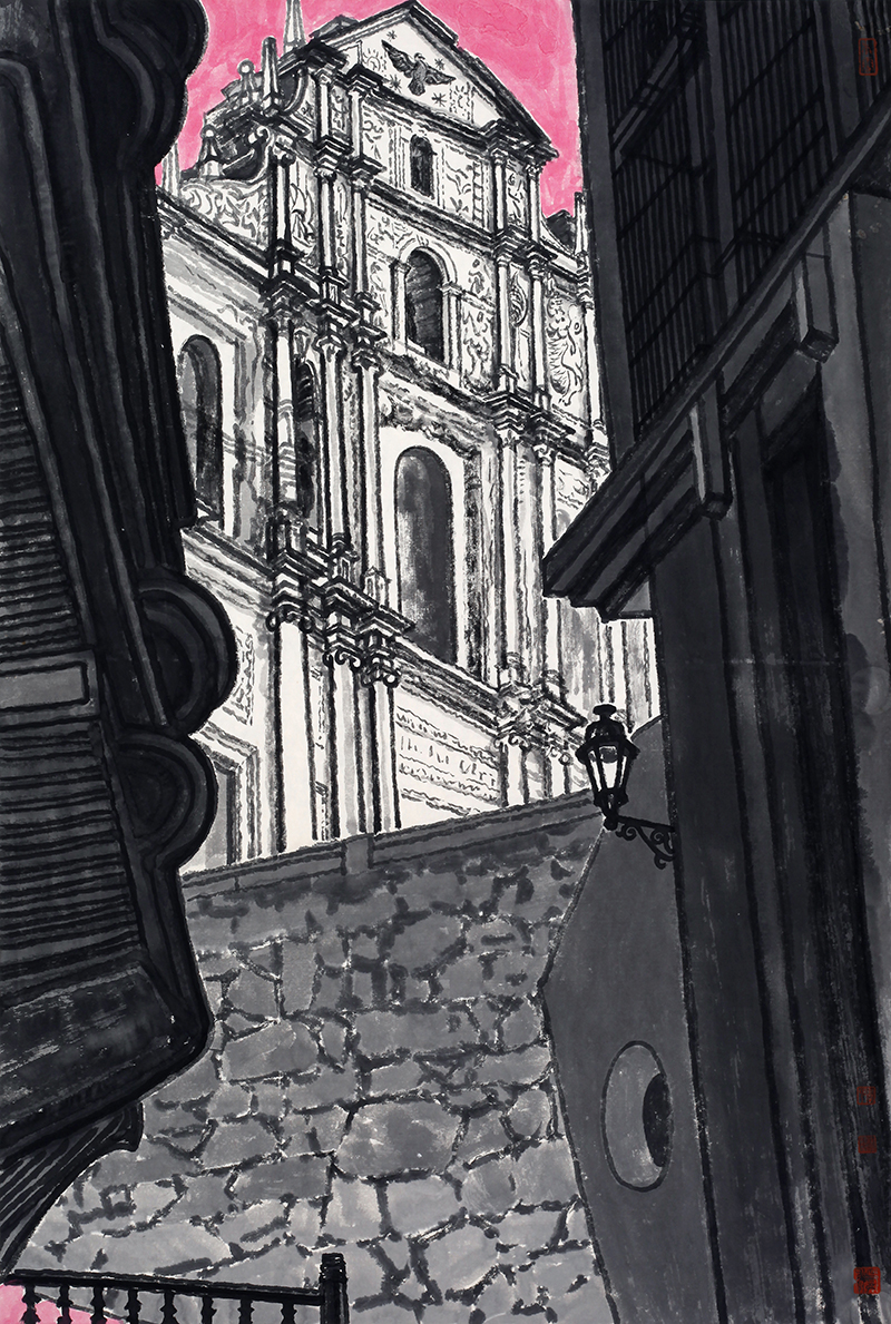 2022——高立鹏《恋爱巷》纸本 70cm×47cm_副本2.JPG