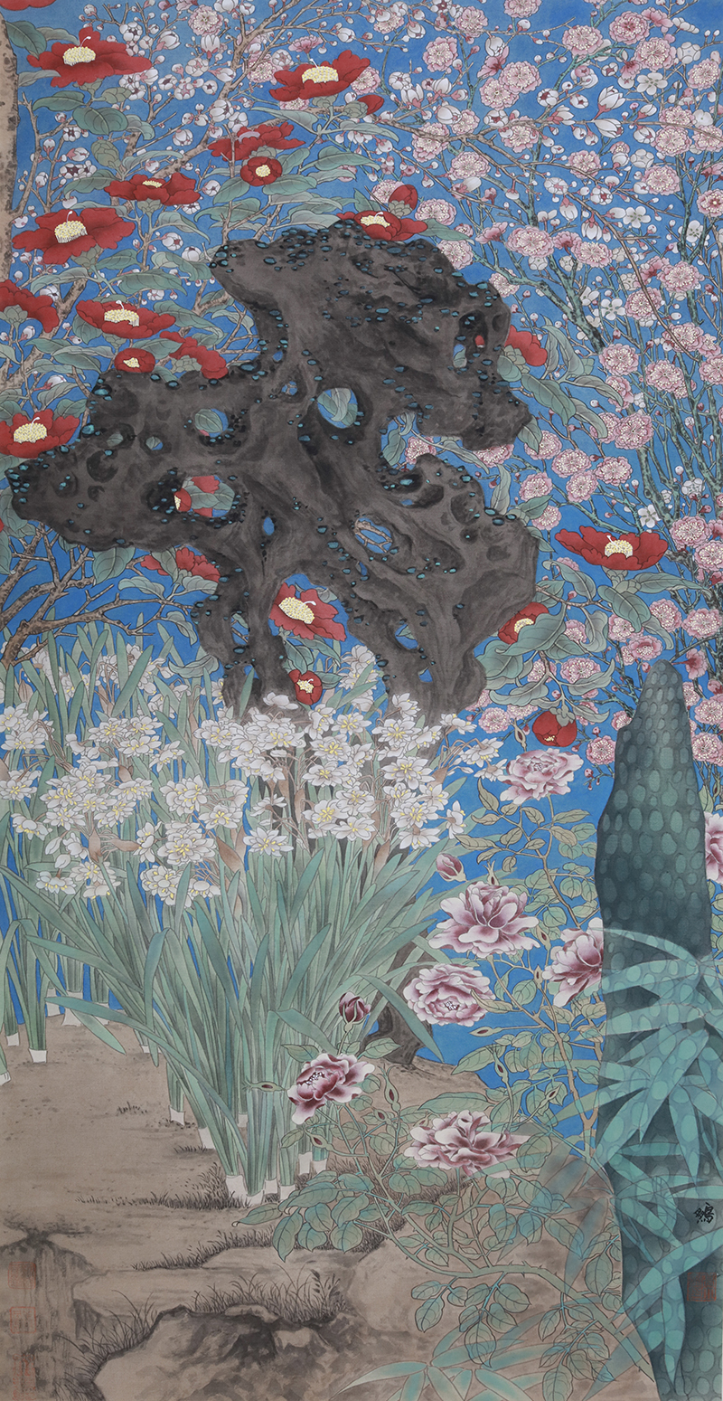 2025——高立鹏《岁朝图》绢本 99cm×52cm._副本2.jpg